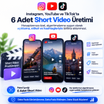AS5-Aylık Sosyal Medya Yönetimi: Algoritmaya Uygun 6 Short Video Hazırlama ve Yayınlama