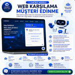 Web Sitenizde ziyaretçilerinizi karşılayın, 150+ dilde çalışan, 7/24 aktif yapay zekâ asistanı ile bilgi toplayın ve gerçek müşterilere dönüştürün.