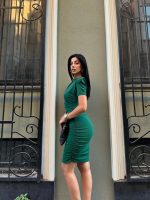T-013 Yeşil Bayan Elbise (Bel Dekolteli Mini Düz) - Görsel 4