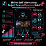 ZT2-TikTok Eski Videolarınıza Beğeni, Yorum ve Cevaplama Desteği